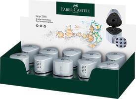 Puntenslijper Faber-Castell 2001 trio grip zilver